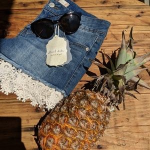 Altar'd state boho crotchet shorts NWT